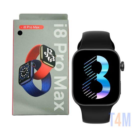 Smartwatch I8 Pro Max 1.75" 300mAh Black 